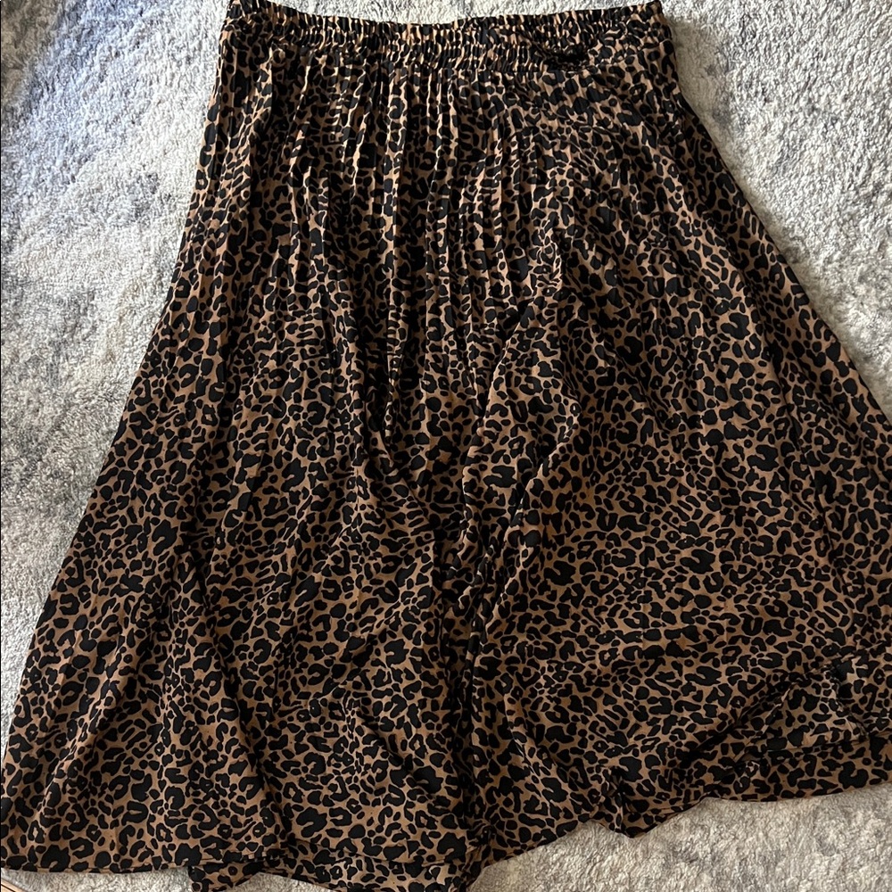 Max Studio Animal Print Midi Skirt - Picture 3 of 3